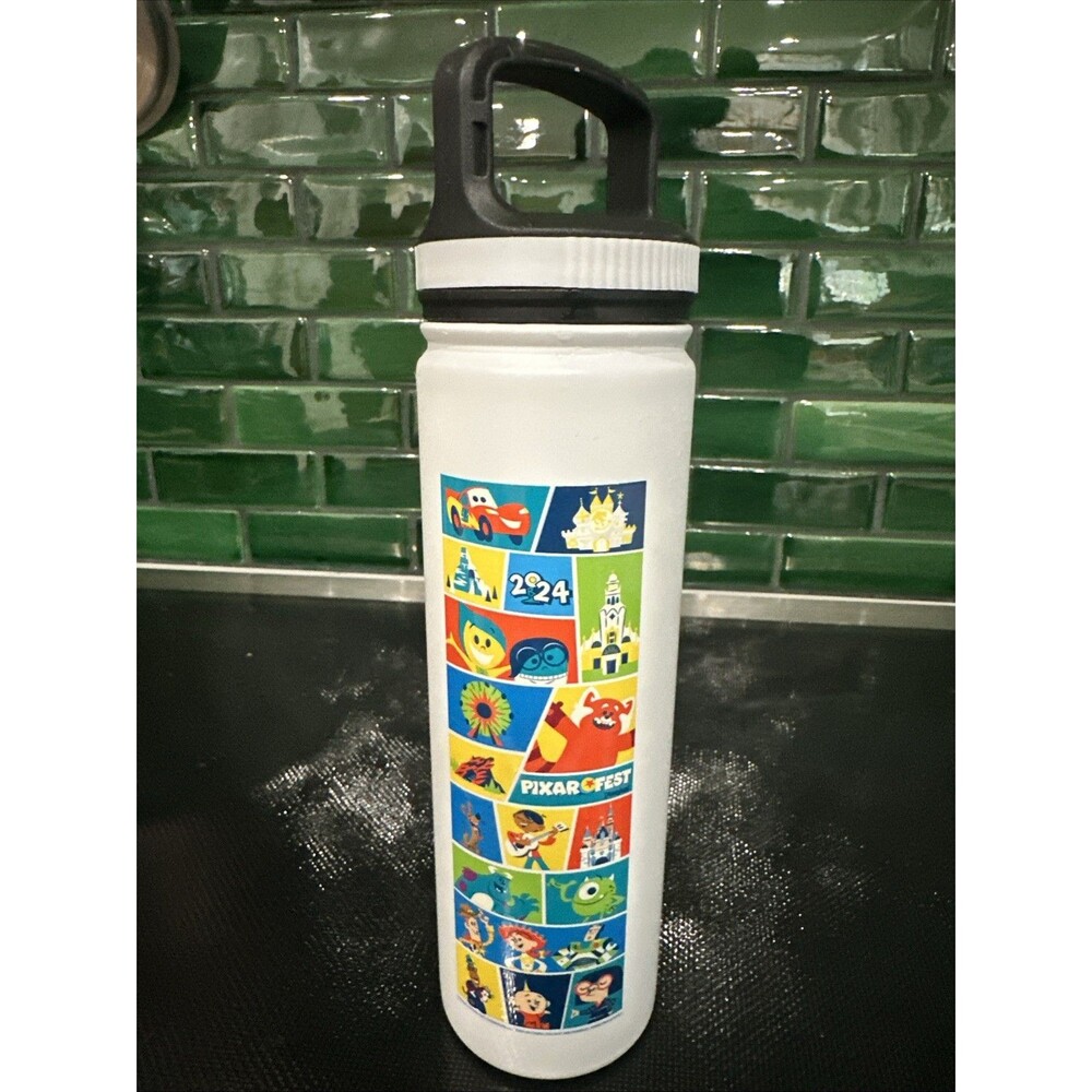 2024 Disney Parks Pixar Fest Character Water Bottle New